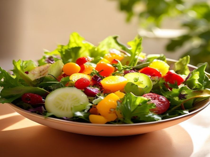 Frisk grønnsaksalat